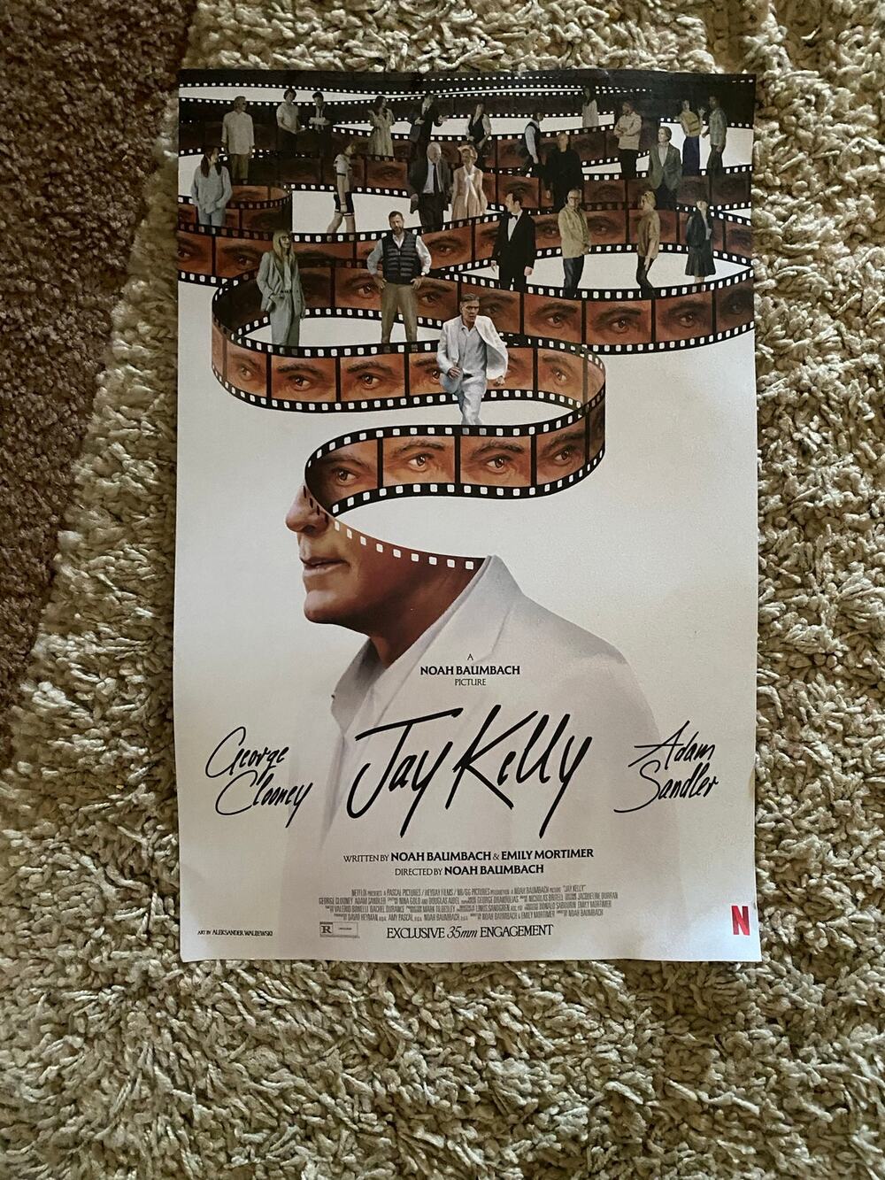 Jay Kelly George Clooney small poster